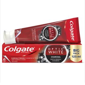 Colgate Optic White Aktif Kömür 2x125 ml Diş Macunu