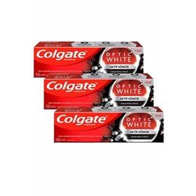 Colgate Optic White Aktif Kömür 50ml 3adet Diş Macunu