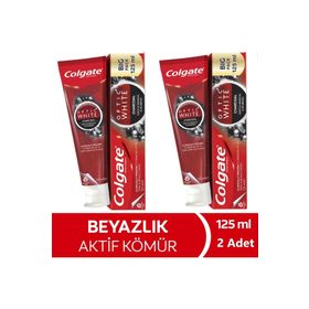 Colgate Optic White Aktif Kömür Beyazlatıcı 2x125 ml Diş Macunu