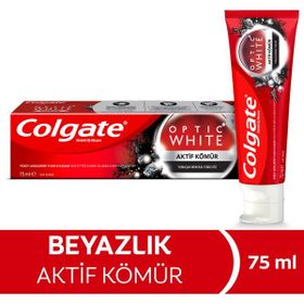 Colgate Optic White Aktif Kömür Yumuşak Mineral Temizliği 75 ml Diş Macunu