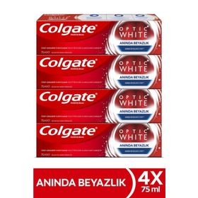 Colgate Optic White Anında Beyazlık 4x75 ml Diş Macunu