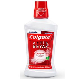 Colgate Optic White Kalıcı Beyazlık Beyazlatıcı 2x500 ml Diş Macunu Ağız Bakım Suyu