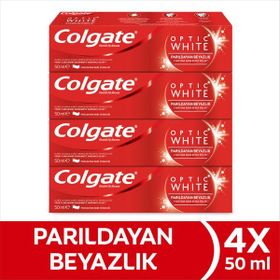 Colgate Optic White Parıldayan Beyazlık 4x50 ml Diş Macunu