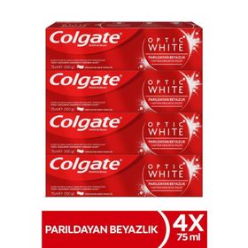 Colgate Optic White Parıldayan Beyazlık 4x75 ml Diş Macunu