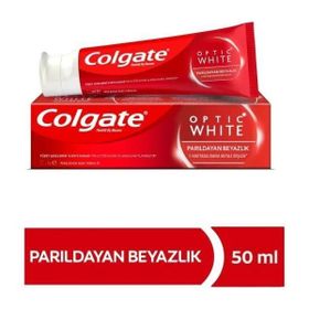 Colgate Optic White Parıldayan Beyazlık Beyazlatıcı 2x50 ml Diş Macunu