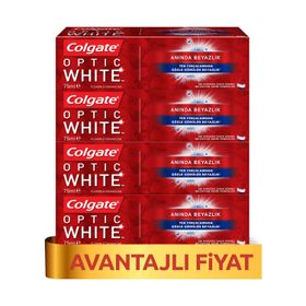 Colgate Optik Anında Beyazlık 4x75 ml Diş Macunu