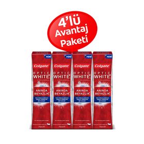 Colgate Optik Anında Beyazlık 4x75 ml Diş Macunu