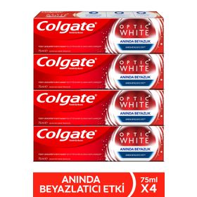 Colgate Optik Anında Beyazlık 4x75 ml Diş Macunu