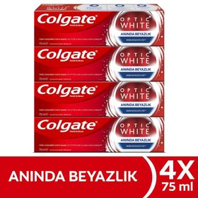 Colgate Optik Anında Beyazlık 4x75 ml Diş Macunu
