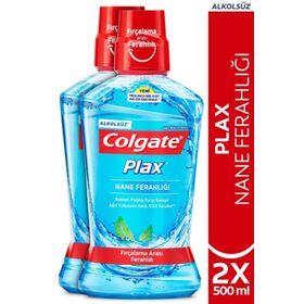 Colgate Plax 2x500 ml Nane Ferahlığı Ağız Bakım Suyu