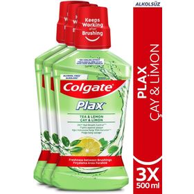 Colgate Plax Çay ve Limon 500x3 ml Ağız Bakım Suyu