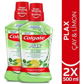 Colgate Plax Çay ve Limon Plağa Karşı 2x500 ml Ağız Bakım Suyu