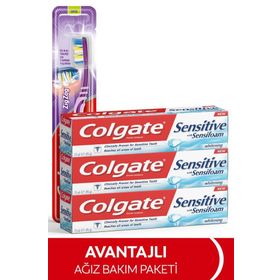 Colgate Sensitive Sensifoam Beyazlatıcı 3x75 ml Diş Macunu