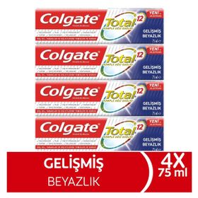 Colgate Total Gelişmiş Beyazlık 4x75 ml Diş Macunu