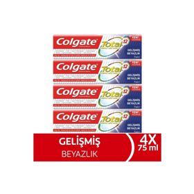 Colgate Total Gelişmiş Beyazlık 4x75 ml Diş Macunu