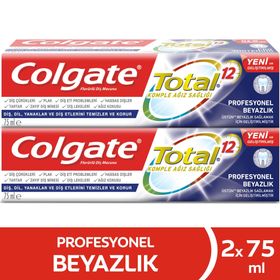 Colgate Total Profesyonel Beyazlık 75 ml 2 Adet Diş Macunu
