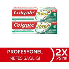 Colgate Total Profesyonel Nefes Sağlığı 2x75 ml Diş Macunu