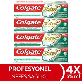 Colgate Total Profesyonel Nefes Sağlığı 4x75 ml Diş Macunu