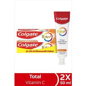 Colgate Total Vitamin C 50 ml 2 Adet Diş Macunu
