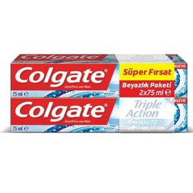 Colgate Triple Action Extra White 2x75 ml Diş Macunu