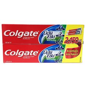 Colgate Üçlü Etki 2x150 ml Diş Macunu