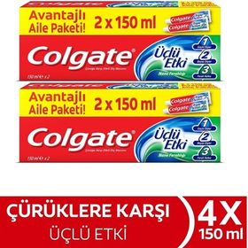 Colgate Üçlü Etki 4x150 ml Diş Macunu