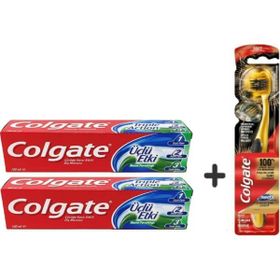 Colgate Üçlü Etki Nane Ferahlığı 2x100 ml Diş Macunu