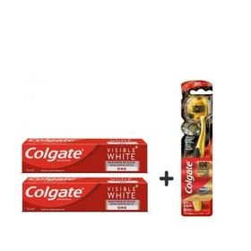 Colgate Visible White One 2x75 ml Diş Macunu+Zigzag Diş Fırçası