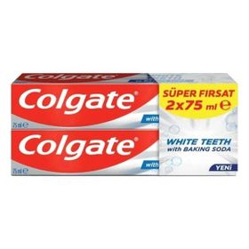 Colgate White Teeth With Bakıng Soda 2x75 ml Diş Macunu
