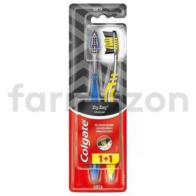 Colgate Zig Zag Charcoal 1+1 Orta Sert Diş Fırçası