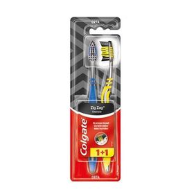 Colgate ZigZag Charcoal 1+1 Orta Diş Fırçası