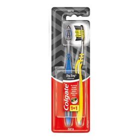 Colgate ZigZag Charcoal 1+1 Orta Diş Fırçası