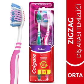 Colgate Zigzag Diş Arası Temizliği 2'li Orta Diş Fırçası