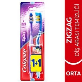 Colgate Zigzag Diş Arası Temizliği Orta 1+1 Diş Fırçası