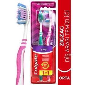 Colgate Zigzag Diş Arası Temizliği Orta 1+1 Diş Fırçası