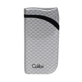 Colibri Falcon Karbon Desenli Gümüş Puro Çakmağı