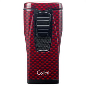 Colibri Monaco Kırmızı Karbon Fiber Puro Çakmağı