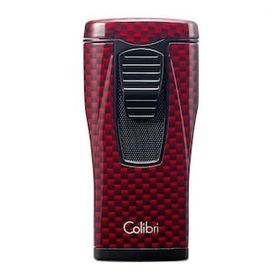 Colibri Monaco Kırmızı Karbon Fiber Puro Çakmağı