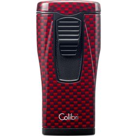 Colibri Monaco Kırmızı Karbon Fiber Puro Çakmağı