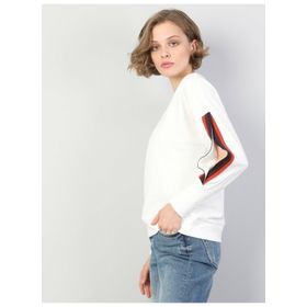 Colin's CL1018609 Beyaz Kadın Sweatshirt