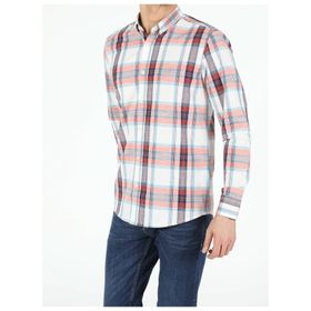 Colin's CL1052645_Q1.V1_ORA_M Turuncu Regular Fit Shirt Neck Erkek Uzun Kol Gömlek