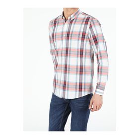 Colin's CL1052645_Q1.V1_ORA_M Turuncu Regular Fit Shirt Neck Erkek Uzun Kol Gömlek