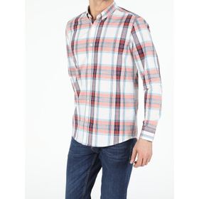 Colin's CL1052645_Q1.V1_ORA_M Turuncu Regular Fit Shirt Neck Erkek Uzun Kol Gömlek