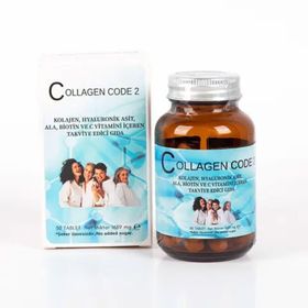Collagen Code 2 Kolajen Hyaluronik Asit ALA Biotin 50 Tablet