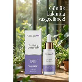 Collagen Forte Hyaluronik Asit 2 Vitamin B5 Nemlendirici ve 30 ml Kırışıklık Karşıtı Lift Serum