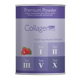 Collagen Forte Premium 10000 mg Çilek Aromalı 30 Saşe