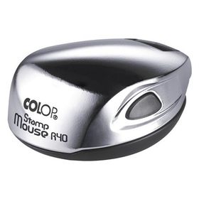Colop 40 mm R40 Krom Kasa Mavi Keçe Stamp Mouse
