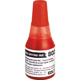 Colop 802 25 ml Çabuk Kuruyan Kırmızı Mürekkep