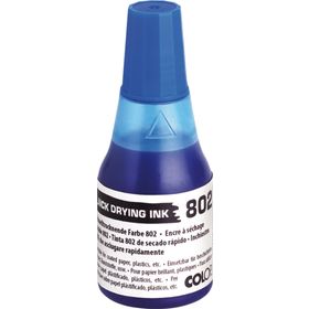 Colop 802 25 ml Çabuk Kuruyan Mavi Mürekkep