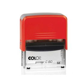 Colop C60 Otomatik Kaşe 37x76 mm Kırmızı Keçe